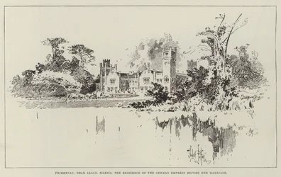 Primkenau, bei Sagan, Schlesien, die Residenz der deutschen Kaiserin vor ihrer Heirat